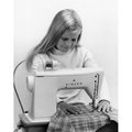 Superstock Superstock SAL25514326 Girl At Sewing Machine Poster Print; 18 x 24 SAL25514326
